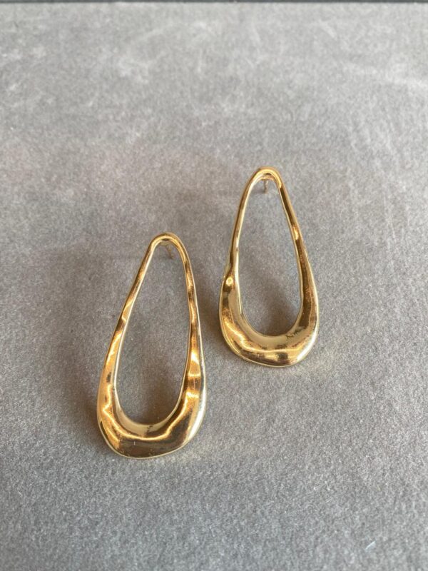 BRINCO OVAL ORGANICO - Imagem 2
